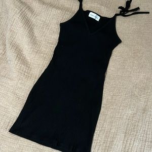 Blanc de blanc black bodycon LBD
